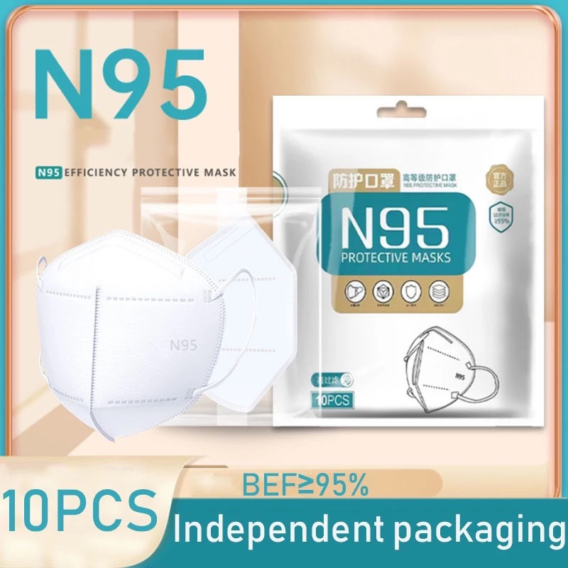 【 10/25ชิ้น】 หน้ากากอนามัย KN95  Mask แมส มาตราฐาน N95 ป้องกันฝุ่น PM2.5 ปิดปาก แมสปิดปาก หน้ากาก