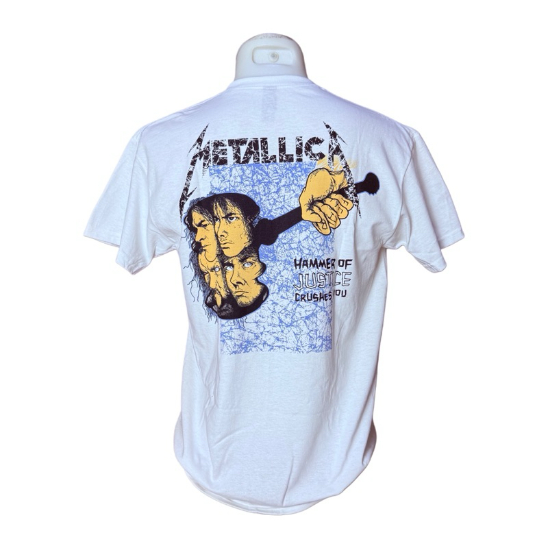 เสื้อวง METALLICA T-SHIRT ลาย AND JUSTICE FOR ALL (2024) ลิขสิทธิ์ของแท้ EU