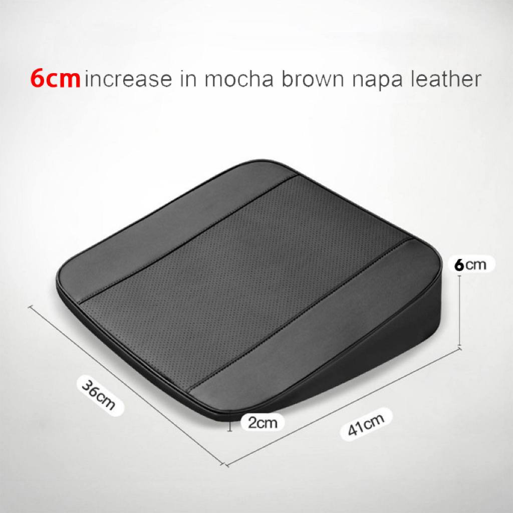 GOMANT เบาะเสริมรถยนต์ เบาะรองนั่งคนขับเดีย แก้ปัญหาเบาะยุบ เพิ่มวิสัยทัศน์ขับรถ 36*41*6CM ดีไซน์ Front Low Rear High