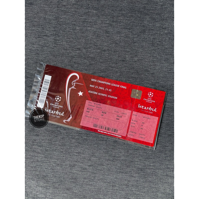 Liverpool บัตรตั๋วนัดชิง UCL.2005 Liverpool - Ac Milan