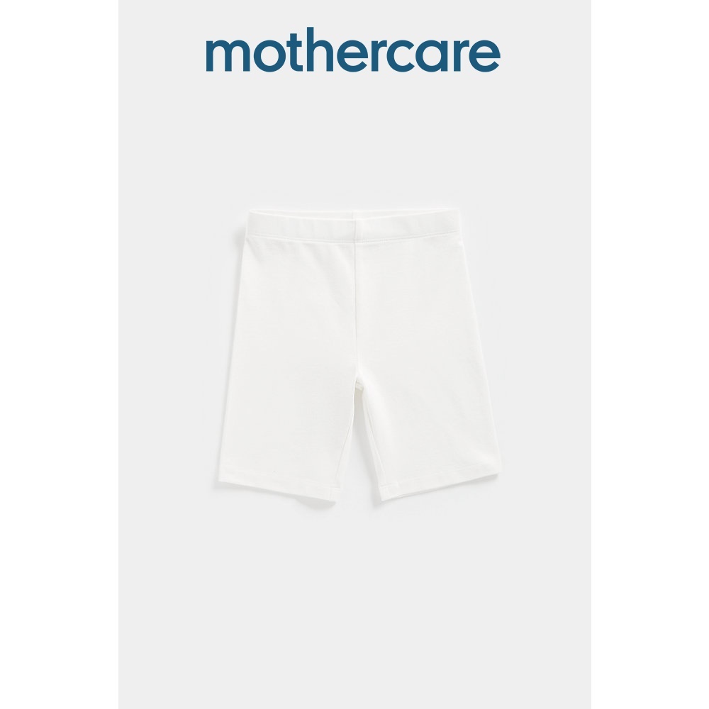 กางเกงขาสั้นเด็กผู้หญิง Mothercare White Cycle Shorts EA825