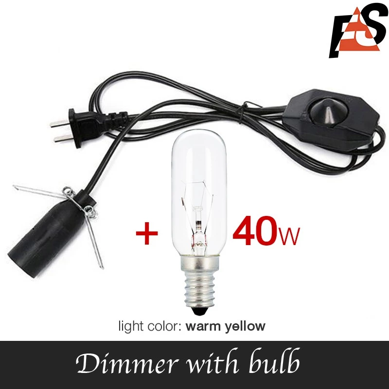 สายไฟหรี่แสง หลอดไฟ 15W, 40W โคมเกลือ หิมาลายัน Dimmer cable with bulb 15W, 40W Himalayan salt lamp