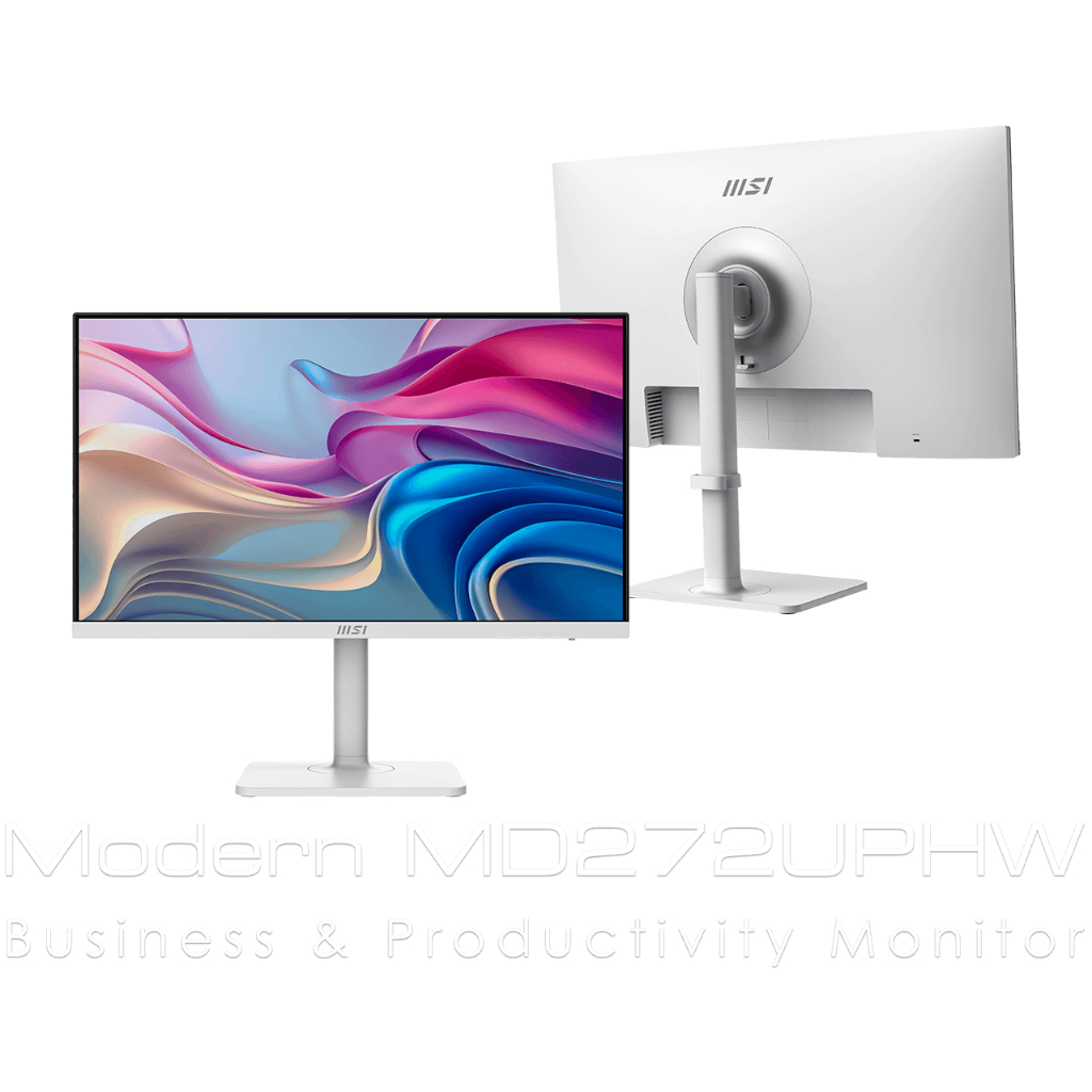 MSI Modern MD272UPHW, MD272UPHG 27-inch IPS 4K UHD, 60 Hz, Display HDR 400,USB C 98W PD, Speaker, VESA Mount - รูปที่ 5