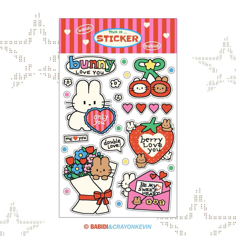 (Sticker) Babidi Bunny love you