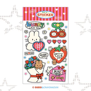 (Sticker) Babidi Bunny love you