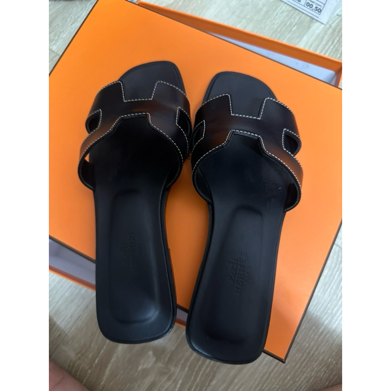 รองเท้าแตะhermesของแท้100%