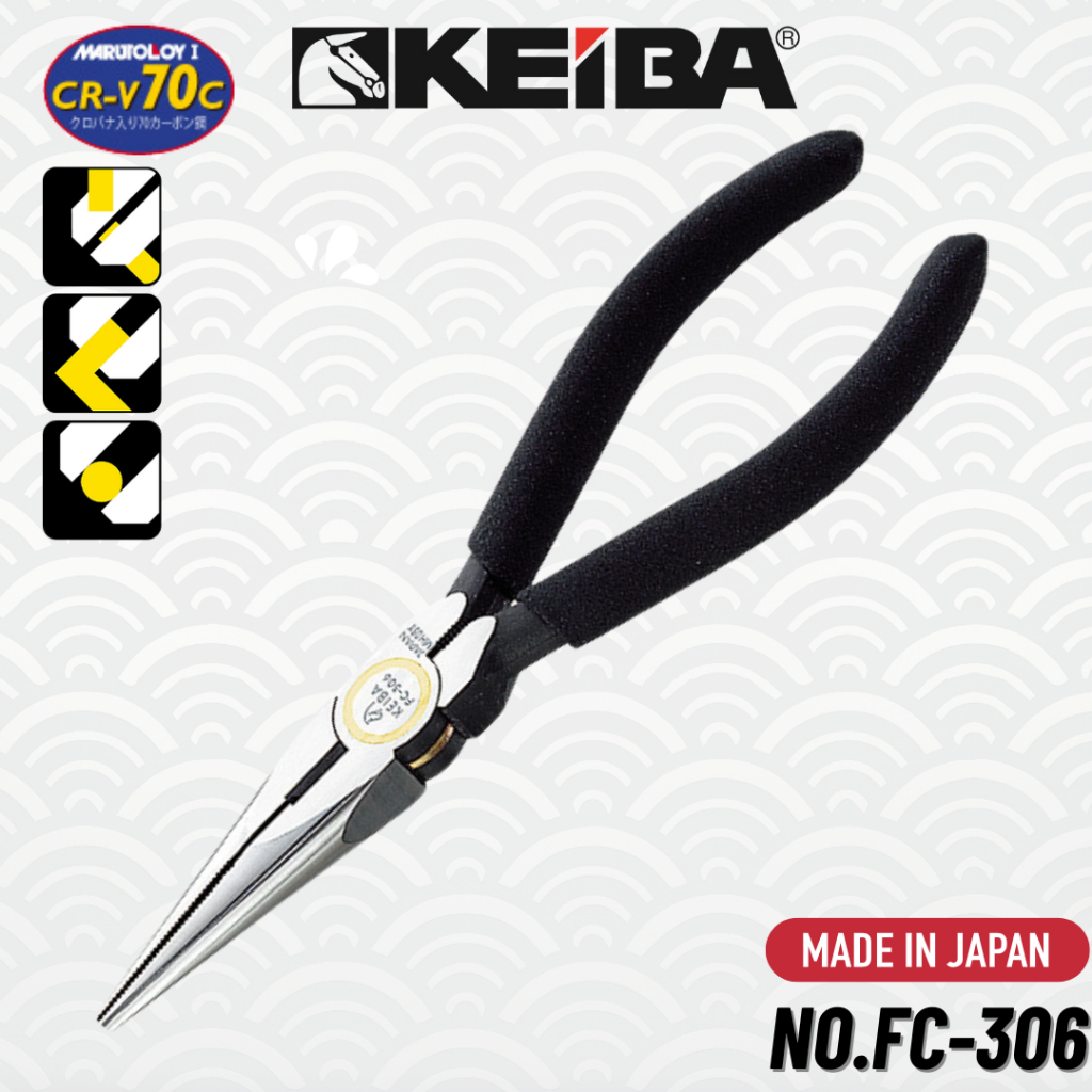KEIBA คีมปากแหลม High Grade 6"(150 mm.) No.FC-306