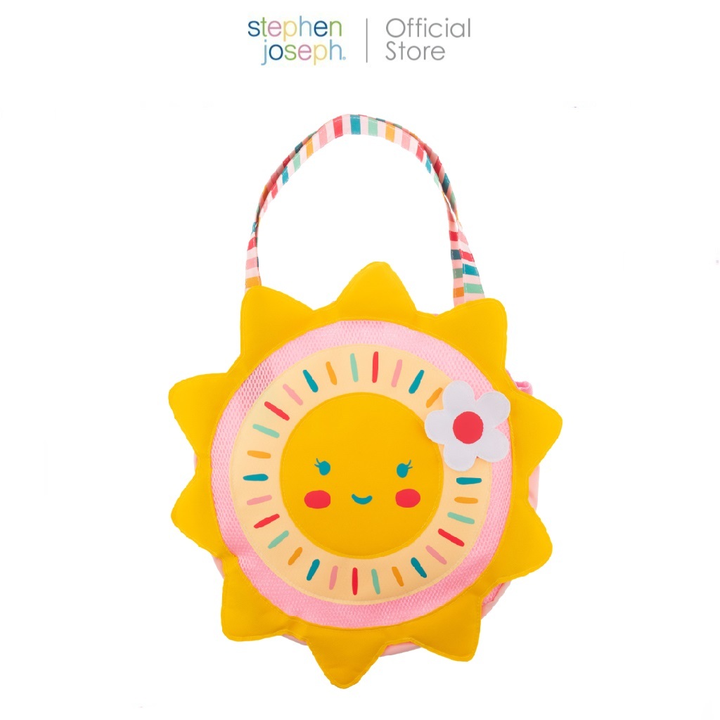 Stephen joseph กระเป๋าชายหาดเด็ก ยอดนิยมจากอเมริกา จุของได้เยอะ Beach tote bag SUNSHINE (S25) น่ารักเข้าชุดกับผ้าเช็ดตัว
