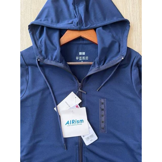 AIRism UV Protection เสื้อแขนยาวกันยูวี สีกรม (แนะนำ+1ไซส์)