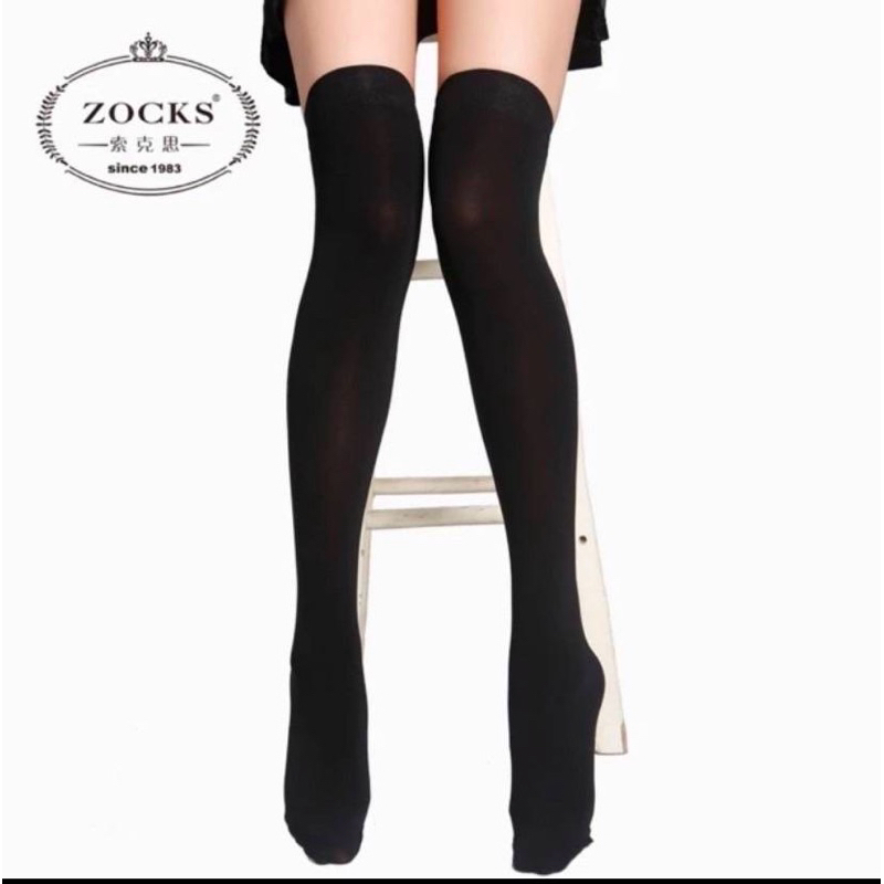 มีส่งด่วน!! ของแท้💯 ถุงเท้ายาว เหนือเข่า เนื้อหนา ยี่ห้อ Zocks (4100)