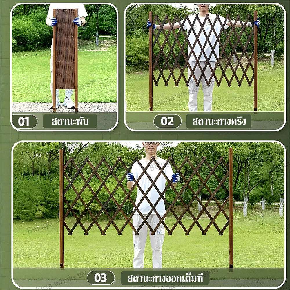 TAWA รั้วตกแต่งสวน DIY Garden Fence ยืดหดได้ เสียบดิน-พื้นเรียบ thumbnail 6