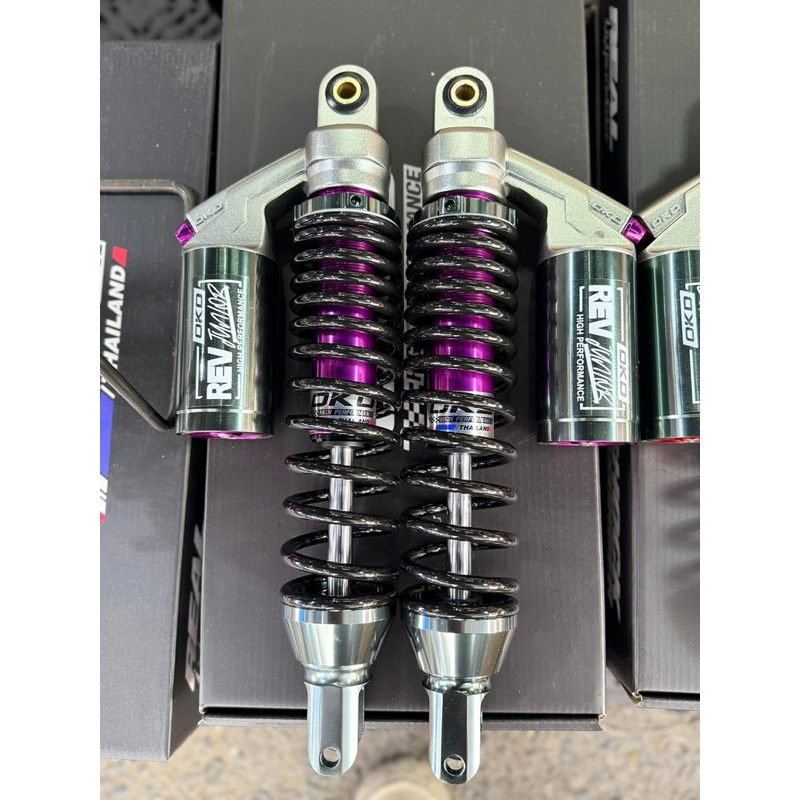 โช๊คหลังOKDรุ่นRevJuniorสำหรับPCX160/150ความยาว330มิล