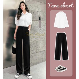 PW501 TARA Long pants กางเกงขายาว เอวสูง ทรงขากระบอกกลาง ไม่…