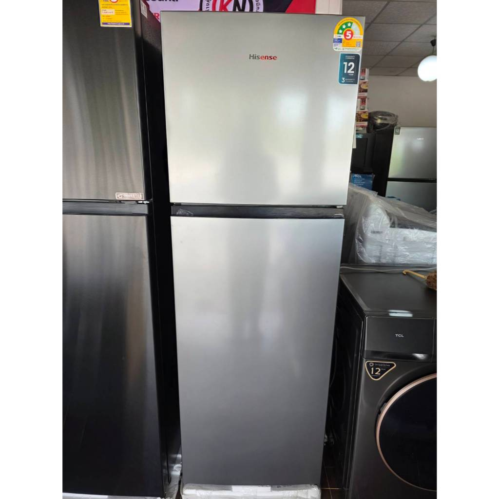 ตู้เย็น 2 ประตู HISENSE RT308N4TGN 9 คิว สีเงิน อินเวอร์เตอร์ เกรด B (บุบ)