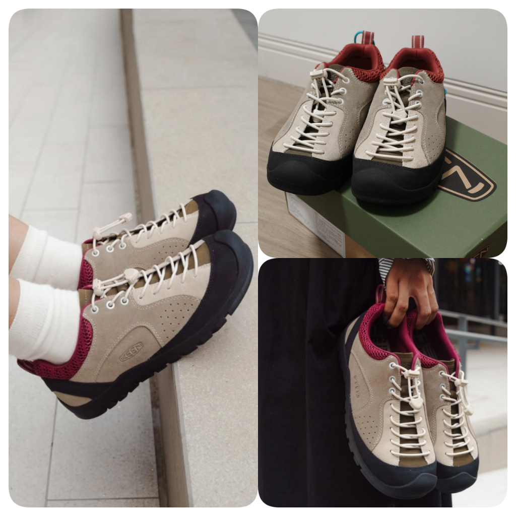 แท้💯% ลดกระหน่ำ！ผู้หญิง KEEN Jasper Rocks สวมใส่สบายและไม่ลื่น ทนทานต่อการสึกหรอแบบ Low-Top รองเท้าสำหรับกิจกรรมกลางแจ้ง