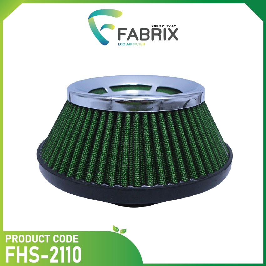 FABRIX ECO (G2) กรองเปลือย ( UFO ฐาน 7" สูง 4" ปาก 2.5" ) FHS-2110-G2