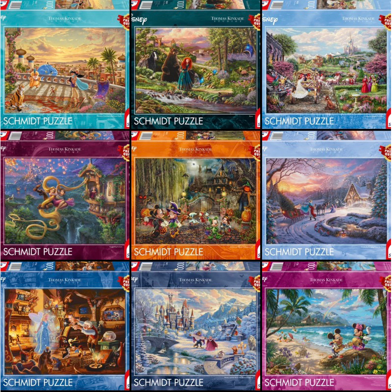พร้อมส่งทันที-จิ๊กซอว์ Thomas Kinkade🧩Disney collection แบรนด์ Schmidt jigsaw puzzle 1000 ชิ้น