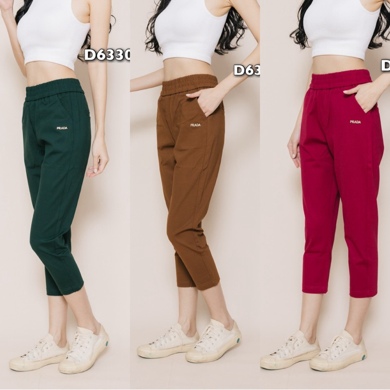 6330  กางเกง Dolly Dell ทรง 5 ส่วน