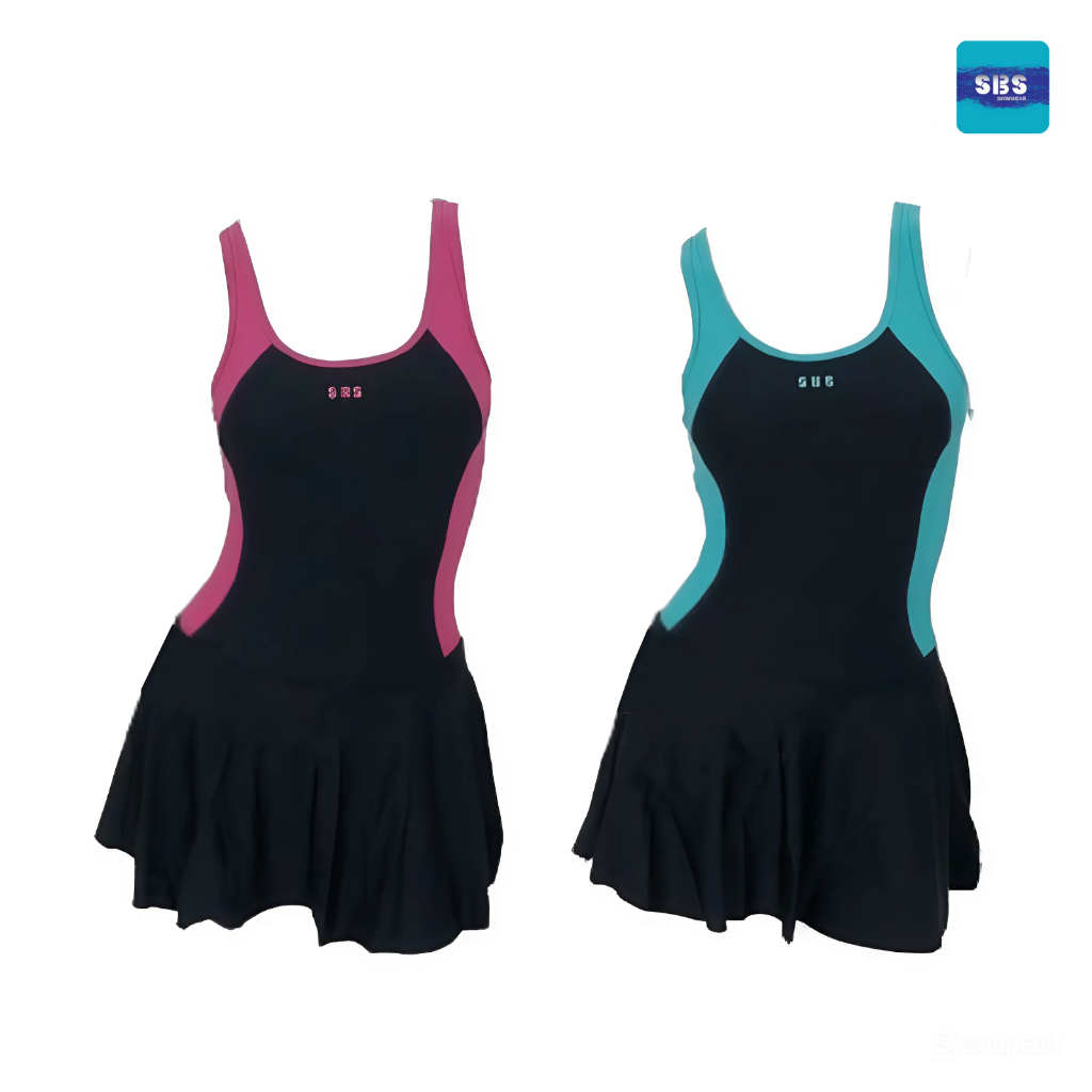 ชุดว่ายน้ำวันพีชผู้หญิงแบบกระโปรง | SBS SWIMWEAR | S-16187