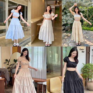 LILY เซ็ต 2 ชิ้น[เสื้อ+กก./กป.] ชุดน่ารักๆ สวยตรงปก ผ้าเนื้อดีใส่สบาย แพทเทิ่ลน่ารักๆ ชุดเซ็ต
