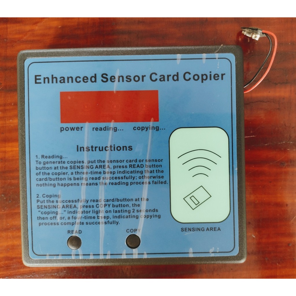 เครื่องถ่ายเอกสาร / เครื่องทำสำเนาบัตร RFID 125KHz พร้อมการ์ด RFID และพวงกุญแจที่เขียนได้ (การทำงานแ