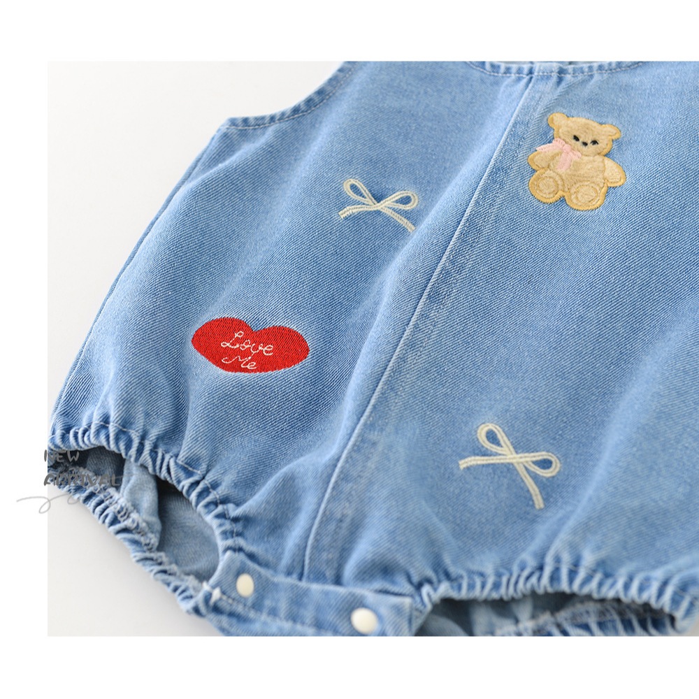 NT Baby – 099 (สินค้าพร้อมส่ง) ชุดจั๊มเอี๊ยม เอี๊ยมยีนส์ ลายการ์ตูน สไตล์เกาหลี น่ารัก เซ็ท2ชิ้น เสื้อ+เอี๊ยม ราคา ถูกที่สุด ดีลบีเคเค แกลเลอรีภาพที่ 9