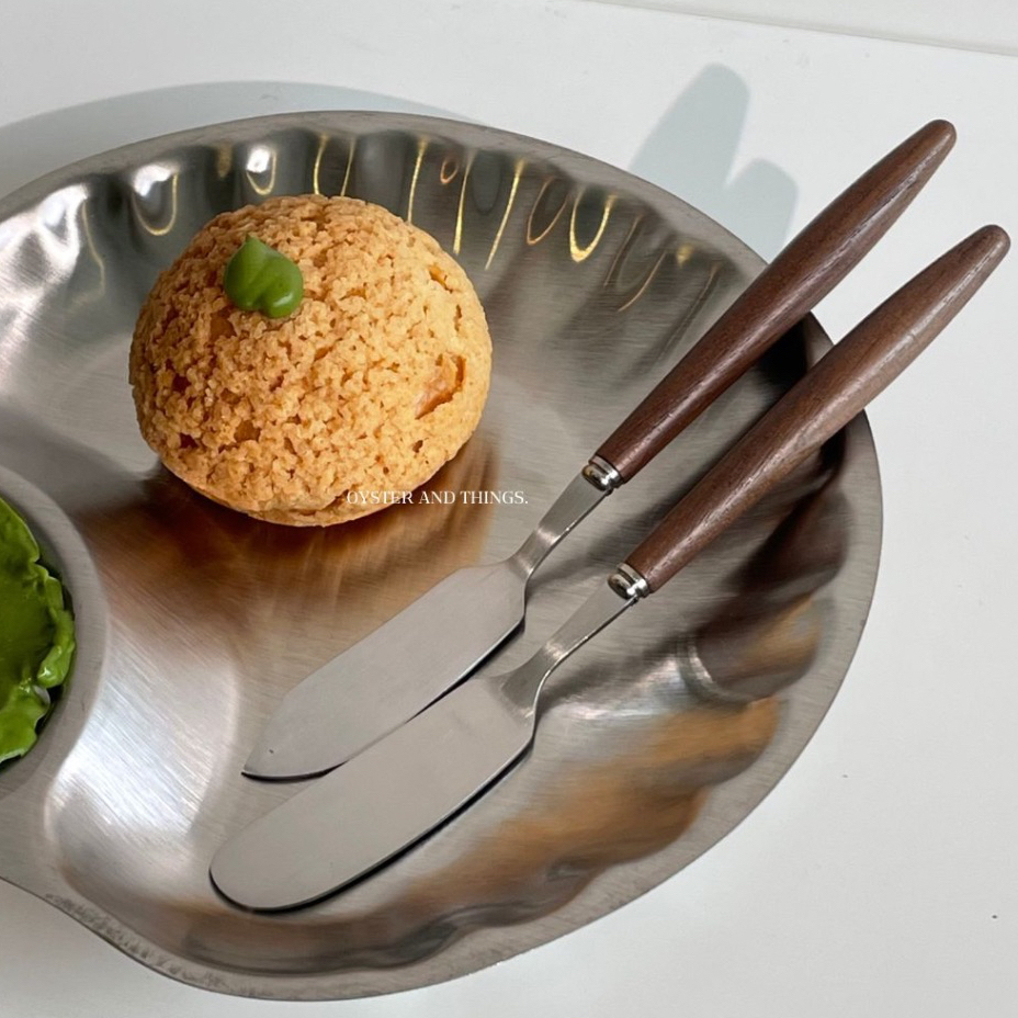 มีดปาดเนยหรือแยมด้ามไม้ | Wooden Jam & Butter knife | Oyster and Things.