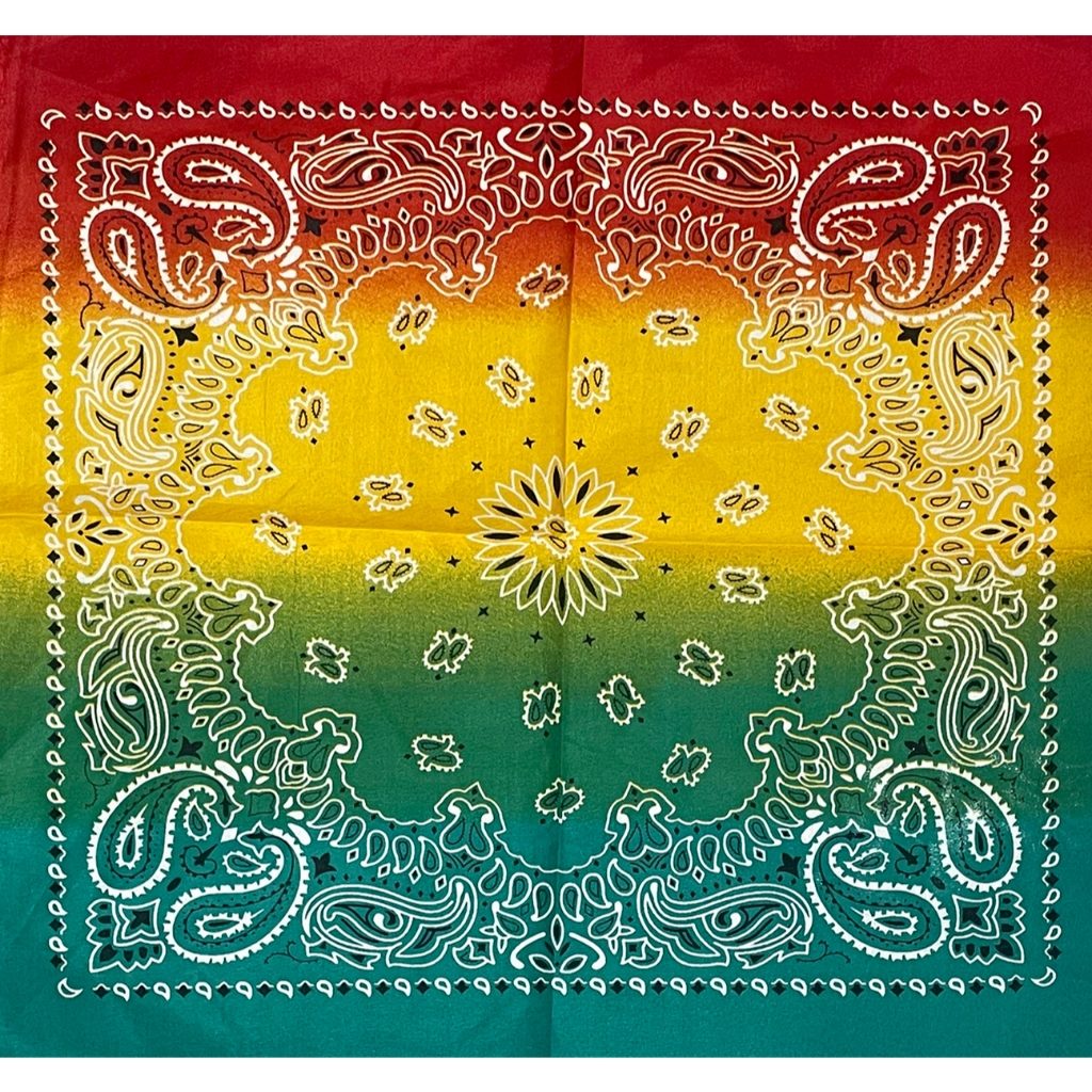 ผ้าเช็ดหน้า สำหรับ พันคอ โพกหัว แบบสลับสี มาใหม่ ผืนใหญ่ 54x54 ซม. (22x22 นิ้ว) พร้อมส่ง - รูปที่ 5