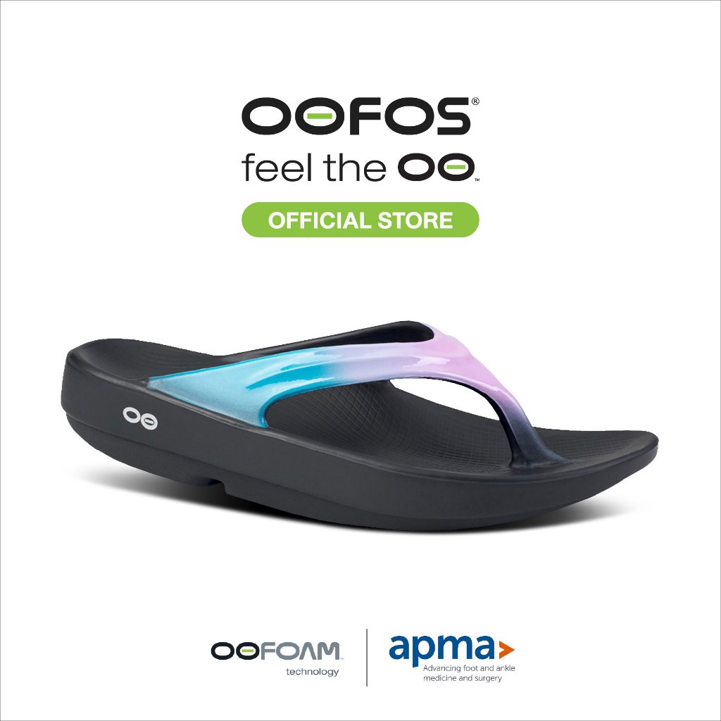 OOFOS OOlala Luxe Cotton Candy รองเท้าเพื่อการฟื้นฟู