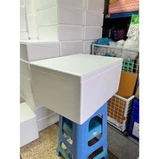 กล่องโฟมขนาด 25กิโล ขนาดภายนอก 45.8x61x31.5 ซม.