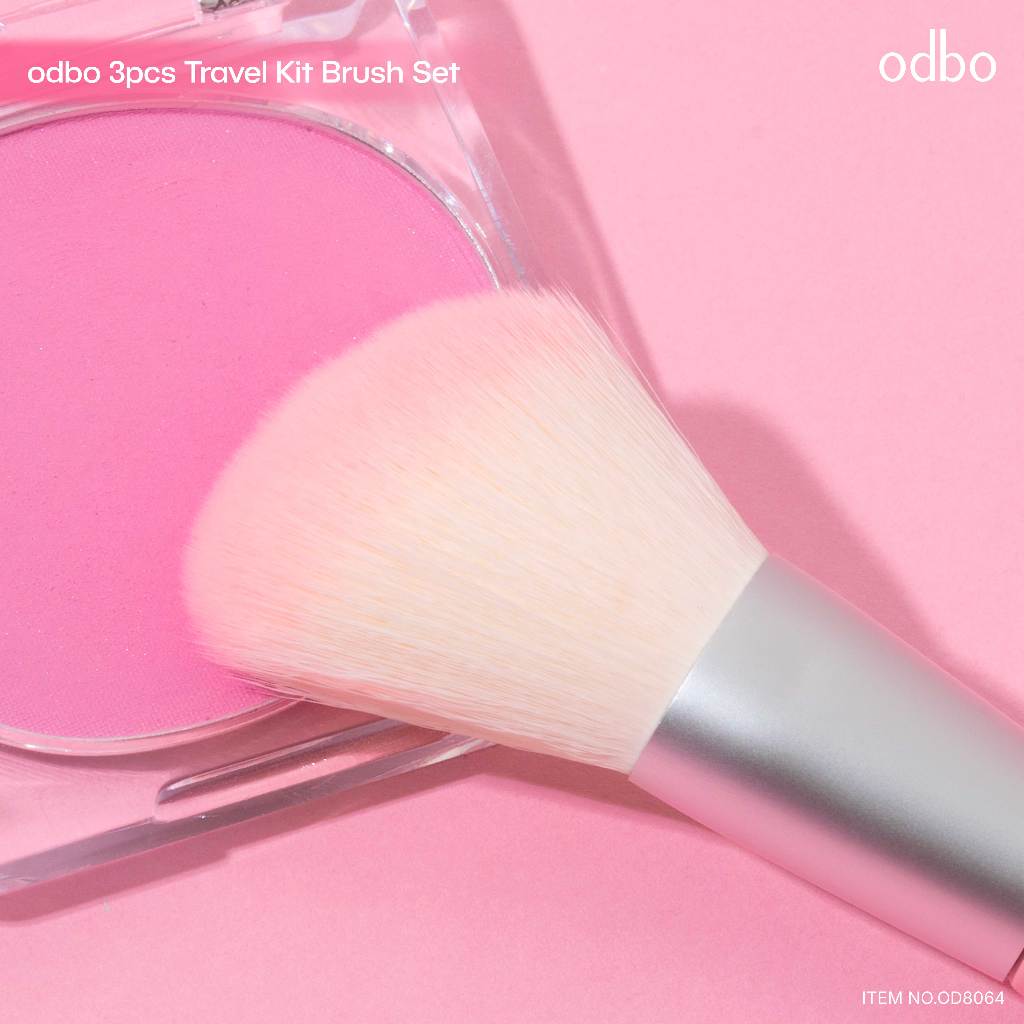 เซ็ทแปรงแต่งหน้า 3 ด้าม ขนาดพกพา Odbo Travel Kit Brush (OD8064)