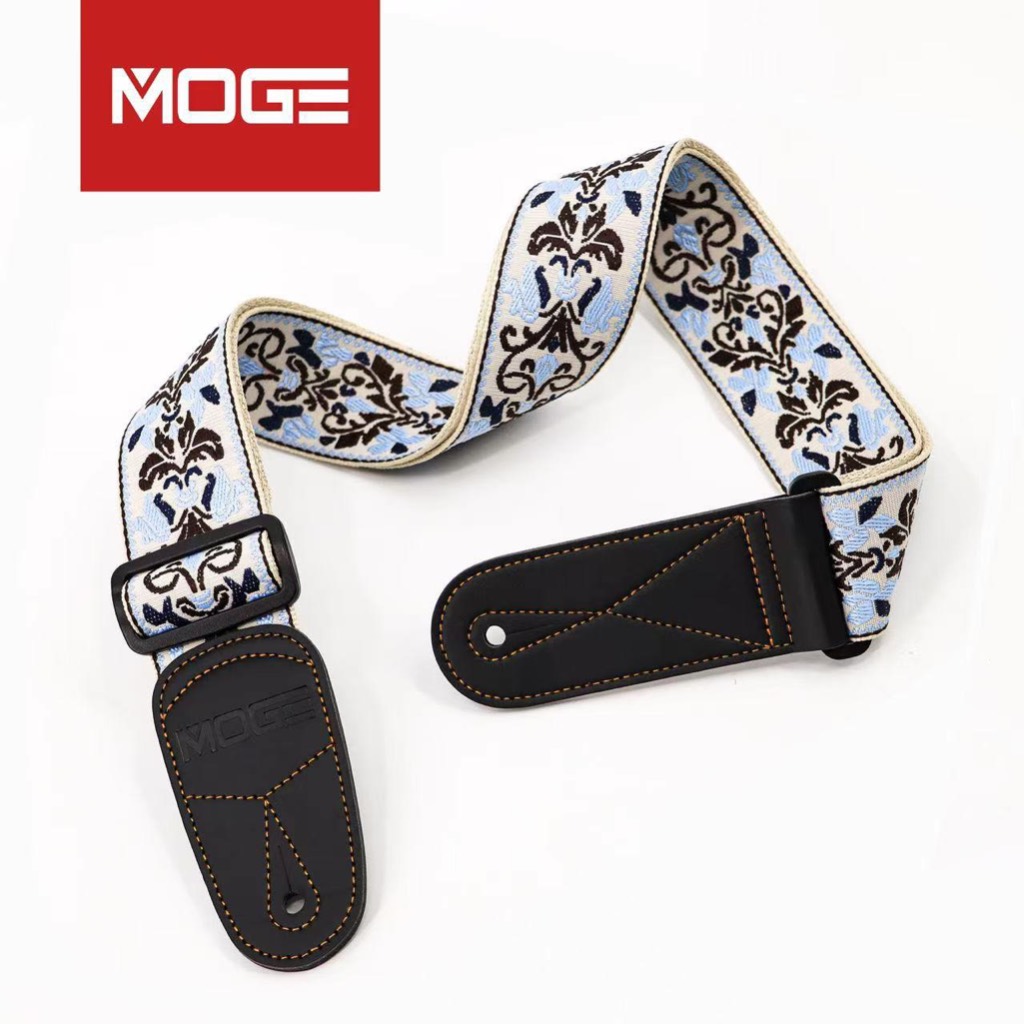 MOGE MG09 Braided Embroidered Guitar Strap สายสะพายกีต้าร์ ผ้าถัก ลายปัก ราคา ถูกที่สุด ดีลบีเคเค แกลเลอรีภาพที่ 4