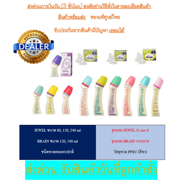 *รับสินค้าในวัน*Dr betta ขวดนม มือ1 “รับประกันถูกที่สุด”#betta จุกนม dr Betta ศูนย์ไทยของแท้ 100%