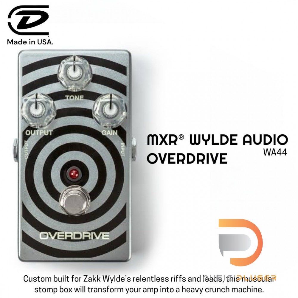 MXR WYLDE AUDIO OVERDRIVE [WA44] เอฟเฟค Overdrive ซิกเนเจอร์จาก Zakk Wylde รับประกันเรื่องความโหด หน