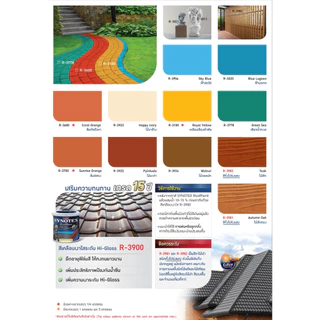 สีทาหลังคา Beger Synotex ขนาด 3L สีทากระเบื้องหลังคา สีตัดขอบ ทาอิฐตัวหนอน สีทาวงกบ สีทาประตู สีทาหน้าต่าง สีทาพื้นสนาม