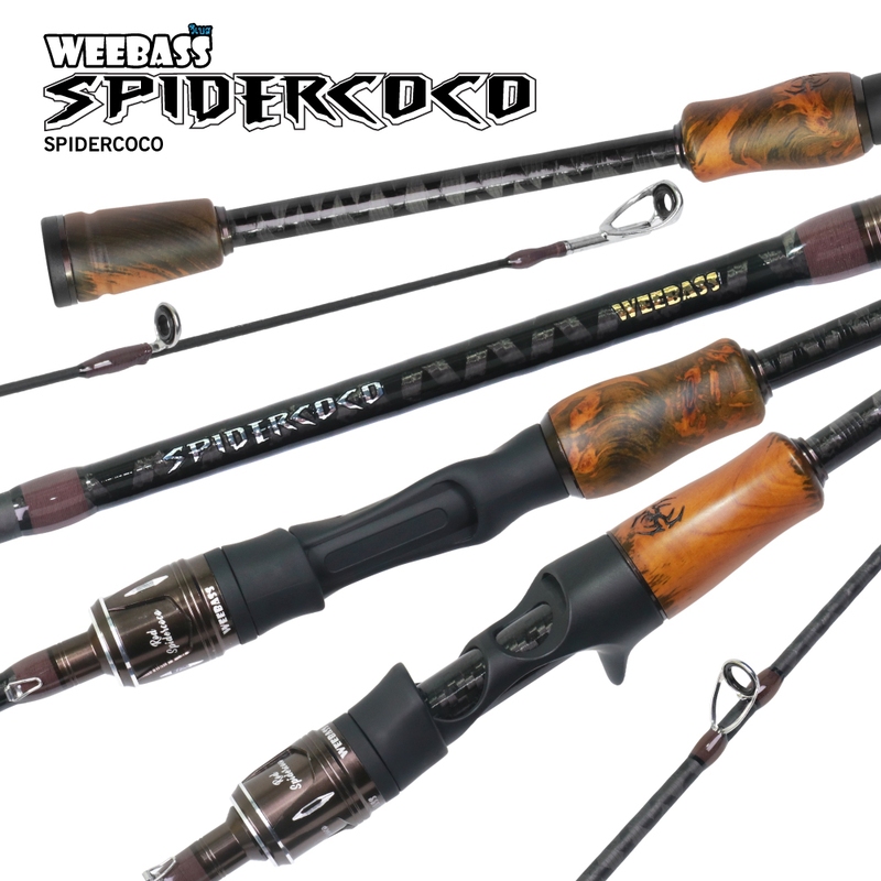 คันตีเหยื่อปลอม weebass รุ่น SPIDERCOCO 2 ท่อนต่อกลาง