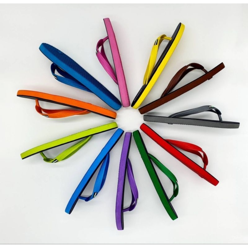 Rubper รองเท้าแตะ ฟองน้ำ ยางแท้ นิ่ม ไม่ลื่น สีสวย เบอร์ 9.5-11