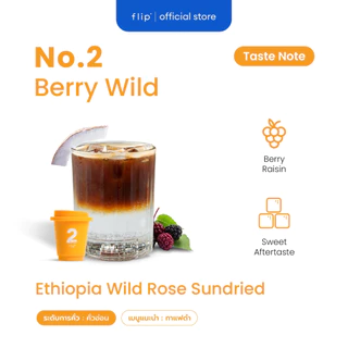 กาแฟสกัดเย็น ฟรีซดราย แบบพกพา พร้อมส่ง - Flip No.2 Ethiopia Wild Rose Sundried คั่วอ่อน | Specialty Coffee