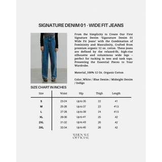 when.we.official - Signature Denim 01 กางเกงยีนส์ผ้าอย่างดี ทรงสวย