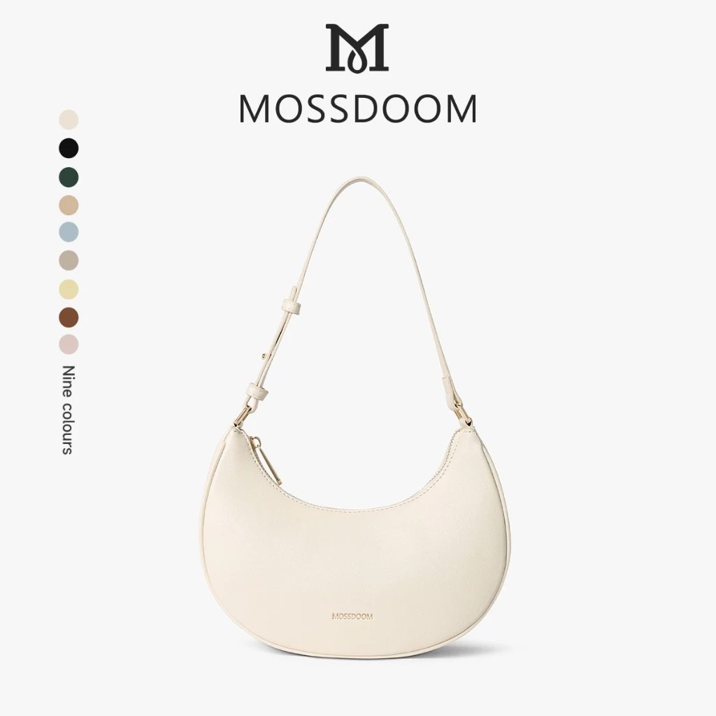 MOSSDOOM Kattie Bag กระเป๋าถือทรงพระจันทร์ กระเป๋าผู้หญิง ทรงสวย มีให้เลือกหลายสี เข้ากับทุกลุค