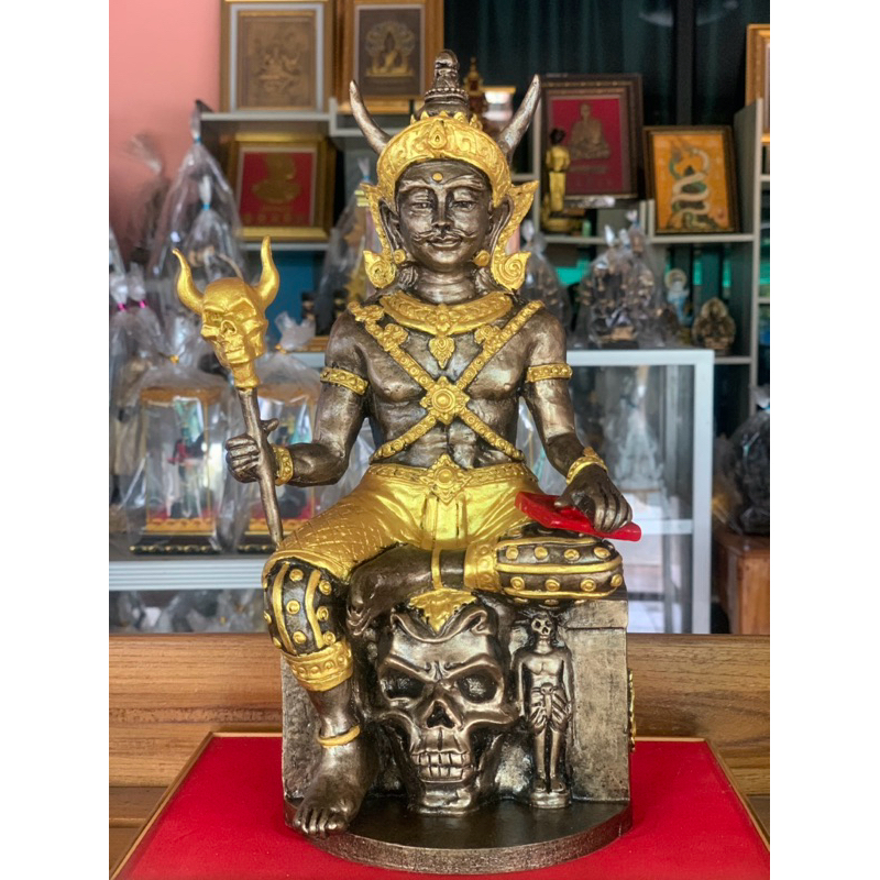 พญายมราช ท้าวยมราช องค์พญายมราช บูชาจำกัดป้องภูติผีปาศ ป้องกันภัย ต่อดวงชะตาโชคลาภแก่ผู้บูชา l หน้าตัก 5 นิ้ว