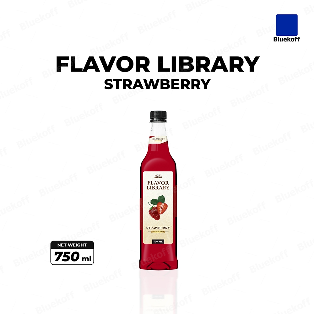 Bluekoff ไซรัป Flavor Library Strawberry 750 ml.