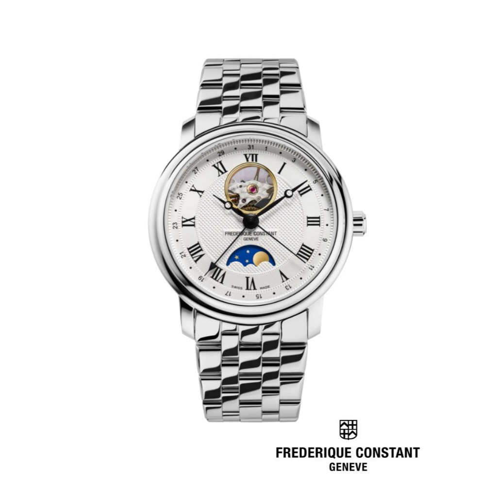 Frederique Constant Automatic FC-335MC4P6B2 (40mm) Classics Moonphase Heart Beat Men’s Watch
