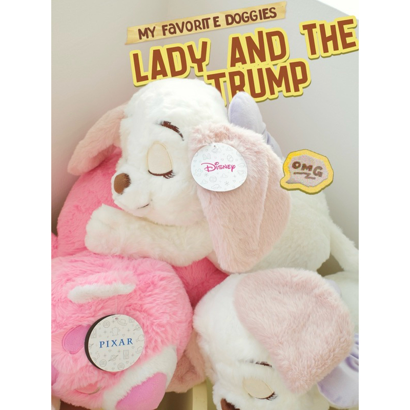 ( พร้อมส่ง / ส่งด่วน ) ไซส์ใหม่100เซน ตุ๊กตาหมาเลดี้ 🍝🐶🌃 Lady And The Tramp | ลิขสิทธิ์แท้ประเทศไทย พร้อมส่งค่ะ