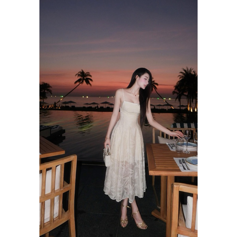 THEA DRESS -chouchouชุดเวียดนามพร้อมส่ง ไม่ต้องรอพรีออเดอร์