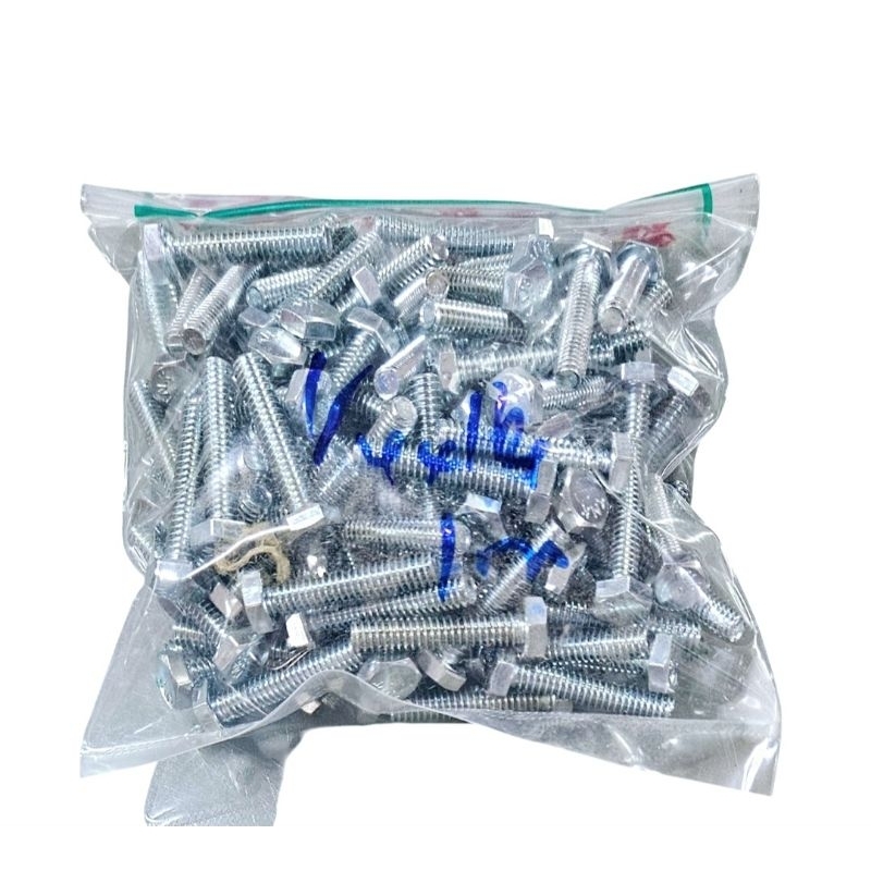 สกรูหัวเหลี่ยม 1/4" x 1.1/4" ชุบซิงค์ หัว#11 *ราคาต่อ 1 กิโลกรัม*