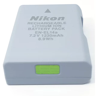 Nikon Battery EN-EL14a 7.2V. 1230 mAh. ของแท้รับประกัน 1ปี
