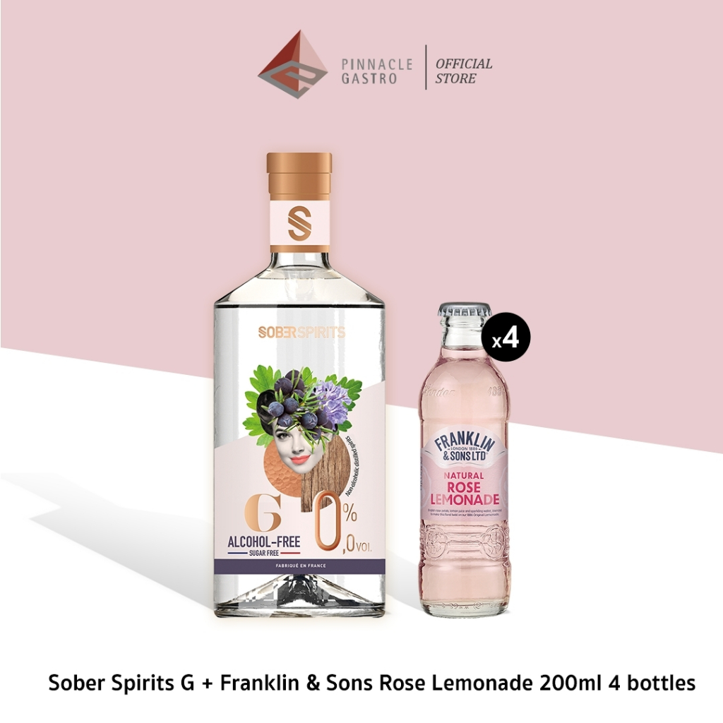 Floral finesse with a citrus kiss (Sober Spirits mixed with Franklin & Sons)