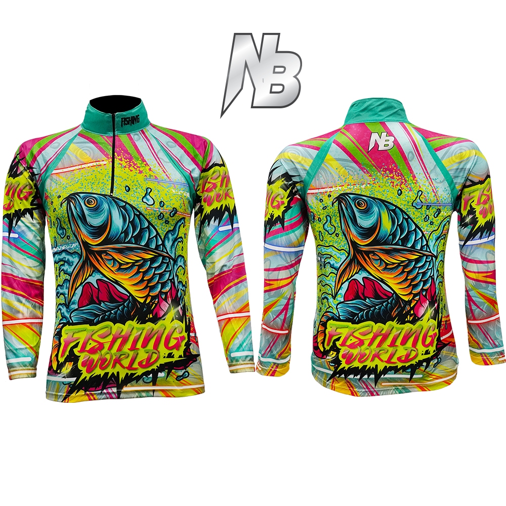 เสื้อตกปลา,ปั่นจักรยาน LT Jump Fishing World (สินค้าพร้อมจัดส่ง) ป้องกันแสง UV