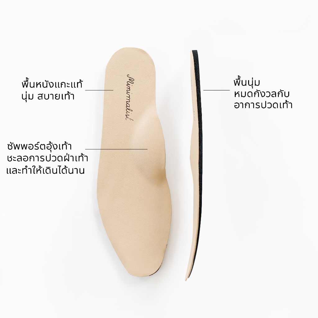 𝐌𝐈𝐍𝐈𝐌𝐀𝐋𝐈𝐒𝐓 แผ่นพื้นรองเท้า insole มีซัพพอร์ตอุ้งเท้า (Karl , Mars , Regis)